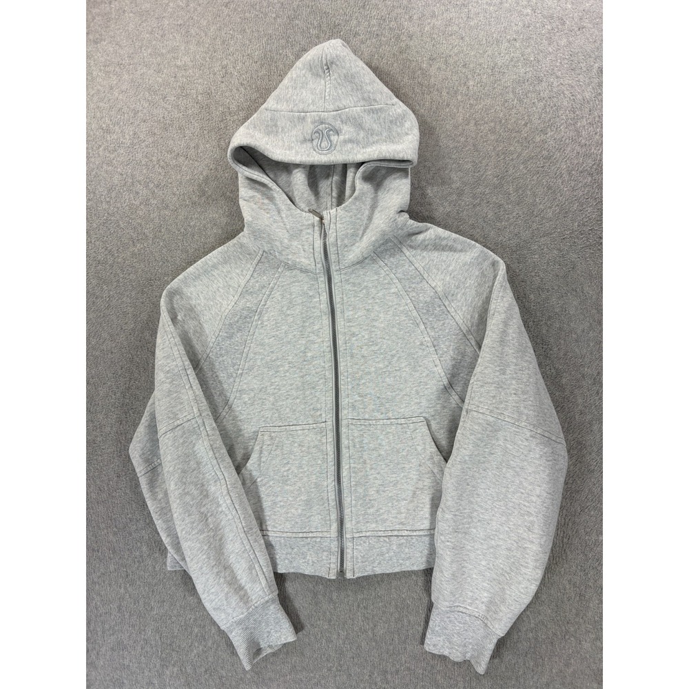 Lululemon Midweight Cutoff Full Zip Hoodie Jacket (Women's XS) Gray